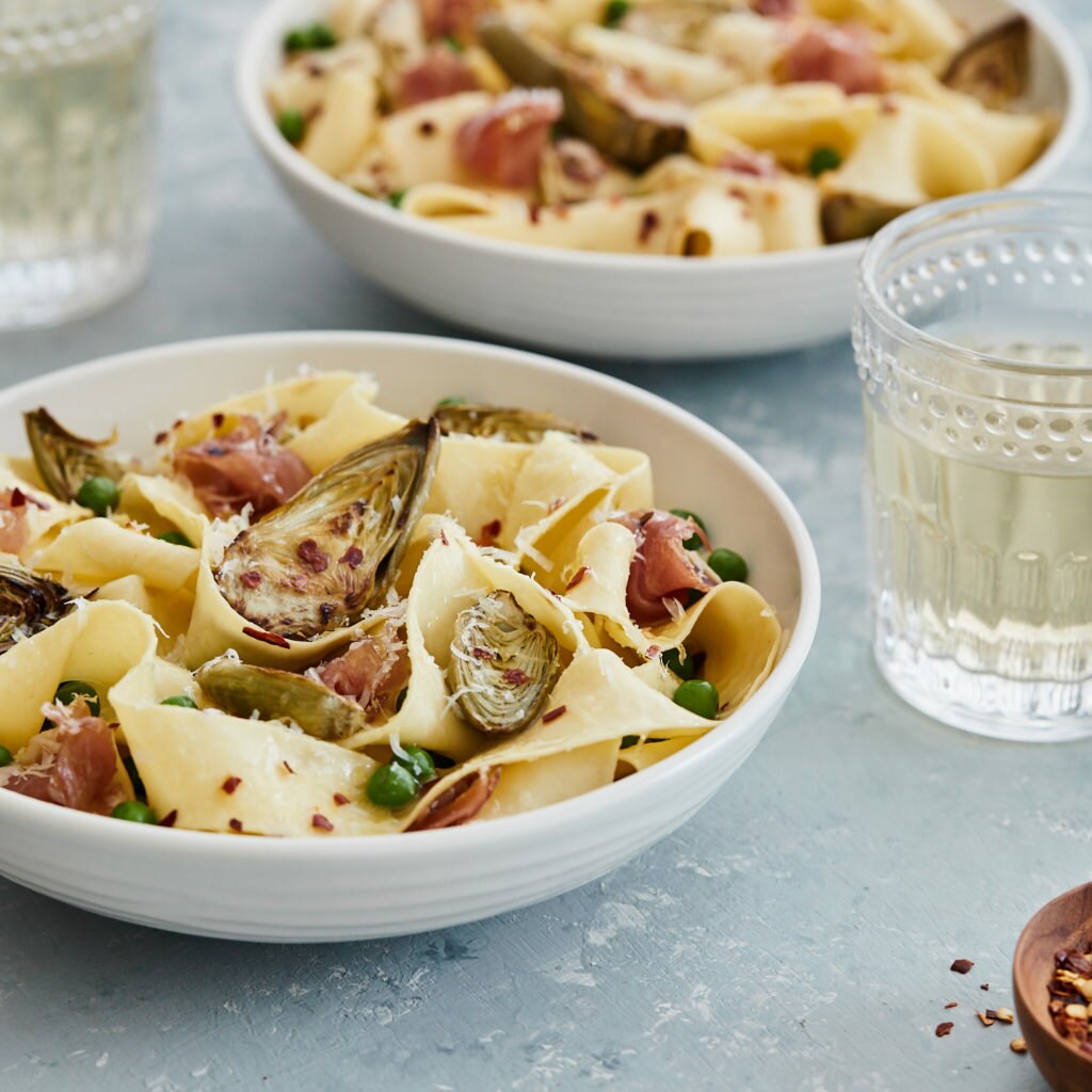Pappardelle w Artichokes